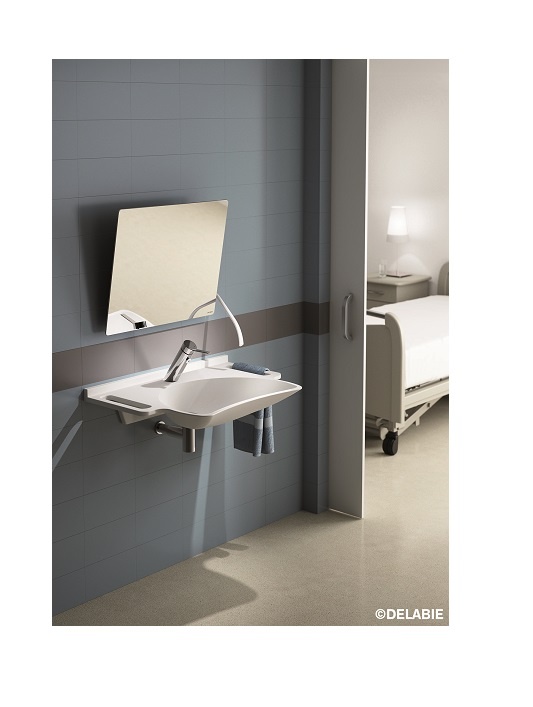 Waschtischarmatur von Delabie. Foto: Delabie