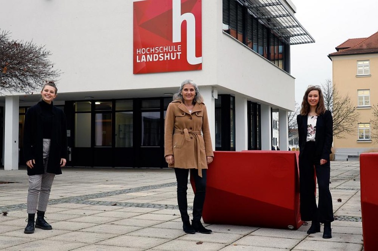 Das Projektteam an der Hochschule Landshut (Anna Hofer, Prof. Dr. Eva Wunderer,...