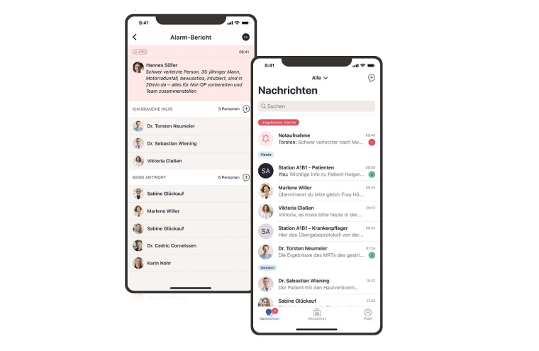 Etablierte Messenger für Kliniken und Krankenhäuser bieten alle...