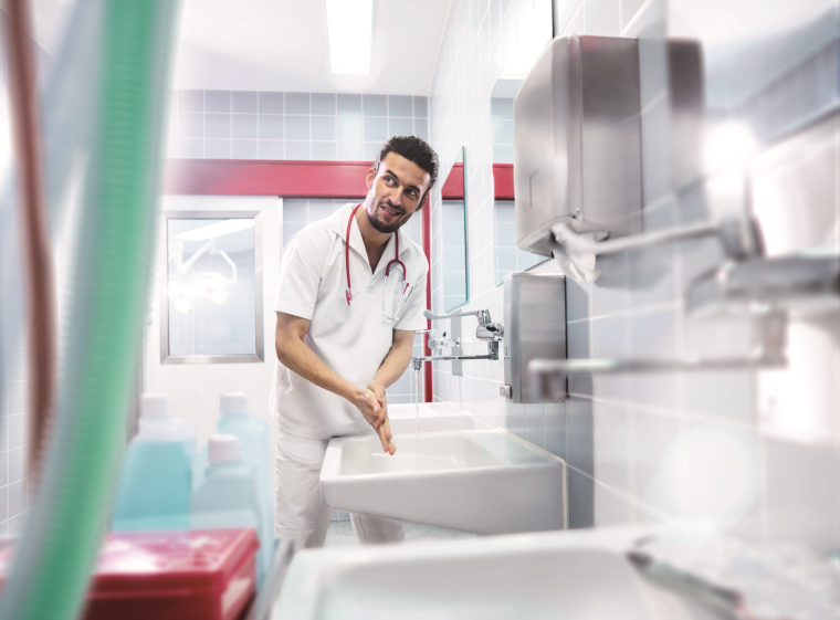 EdelstahIspender für besonders anspruchsvolle Hygienebereiche.