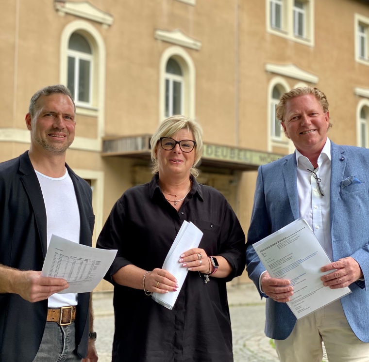 v.l.n.r.: Christian Wittenbecher (Architekt, MAZ Planungsgesellschaft mbH),...