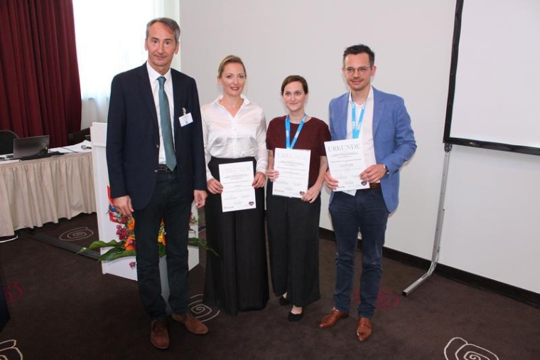 (v.l.n.r.): Prof. Bernhard Schwaab, DGPR und Herzstiftung, Julia Remmele, Dr....