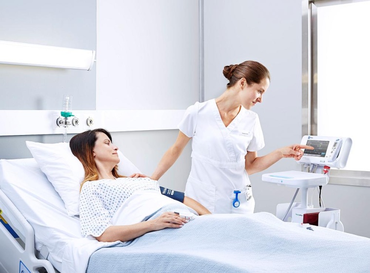 Digitale Vitaldatenerfassung am Patientenbett und direkte Übernahme ins KIS....