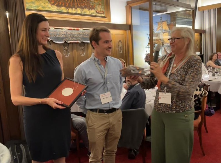 N. Skoetz, M. Goldkuhle und T. Krones (Vorsitzende des EbM-Netzwerks). Foto: K....