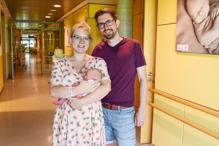 Franziska und Dennis freuen sich über Matilda. In der Schwangerschaft wurde...