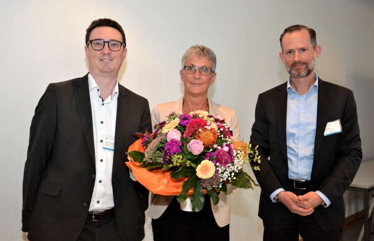 Dr. Sabine Proksch mit dem kfm. Direktor des Klinikums Konstanz Thomas Beringer...