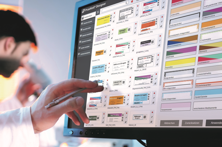Medikationssoftware Praxikett Designer Foto: Mediaform