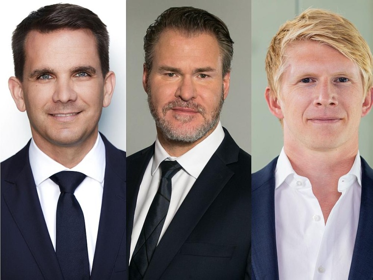 CEO Dr. Mate Ivančić, künftiger COO André Trumpp und künftiger CSIO...