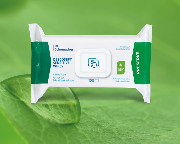 Die Dr. Schumacher GmbH erweitert mit den biologisch abbaubaren Descosept...