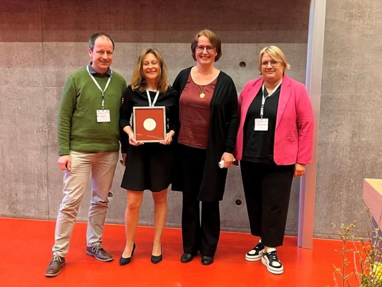 Preisverleihung (v.l.n.r.): Christian Röver (Göttingen), Yvonne Kaußner,...