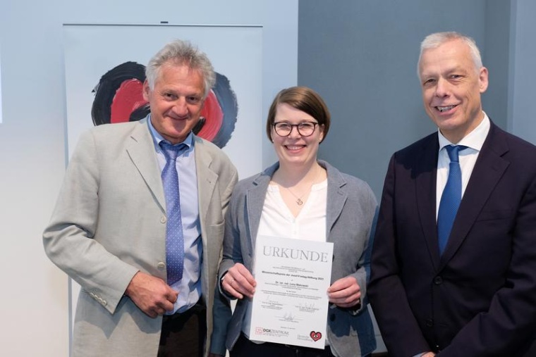 Ausgezeichnet: Preisträgerin Dr. Lena Makowski, Uniklinikum Münster, Prof....