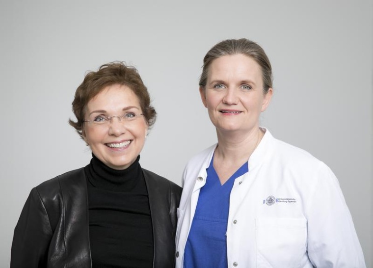v.l. Prof. Dr. Petra Arck und Prof. Dr. Anke Diemert, Klinik und Poliklinik...
