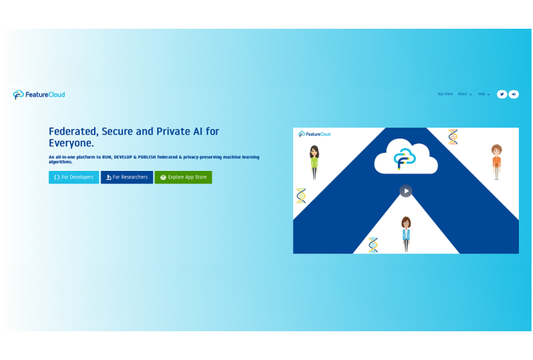 Webseite von FeatureCloud Foto: featurecloud