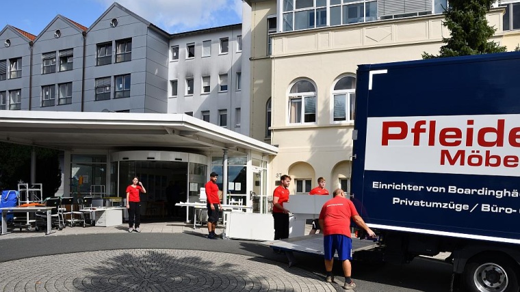Ein Spezialunternehmen aus Süddeutschland unterstützte den Umzug der...