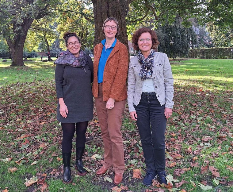 Drei der vier organisierenden Gleichstellungsbeauftragten der münsterischen...