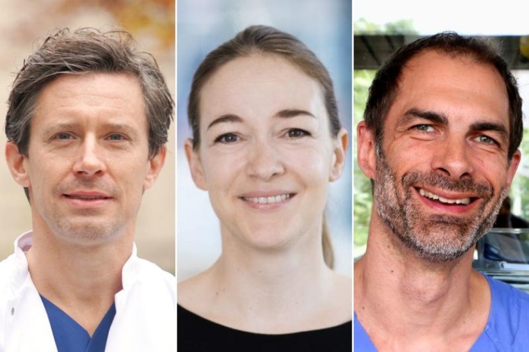 Professor Florian Hoffmann, Dr. Ellen Heimberg und Prof. Sebastian Brenner....