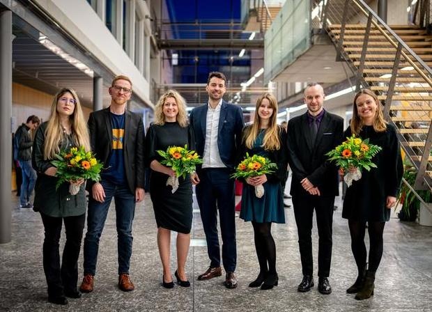 Neun Forschende wurden am Dienstag, 12. März 2024, mit dem...