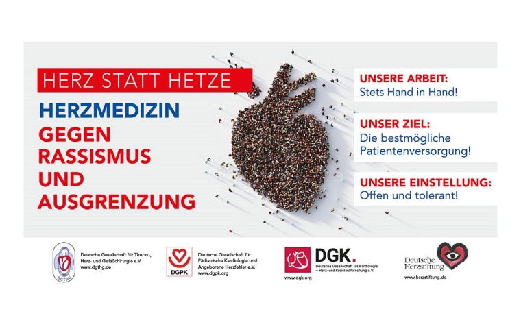 Mit der Aktion „Herz statt Hetze“ erinnern sie gemeinsam daran, dass ein...