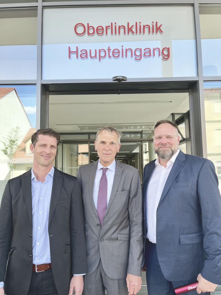 Dr. Patrick Schmidt, Dr. Robert Krause und Dr. Hansjörg Lohbrunner (v.l.n.r)...