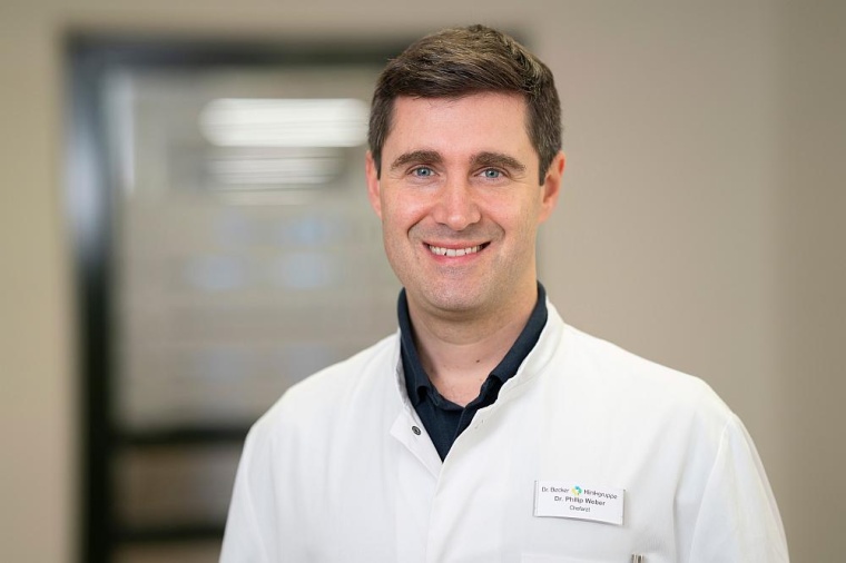 Dr. med. Philip Weber, neuer Chefarzt der orthopädischen Abteilung in der Dr....
