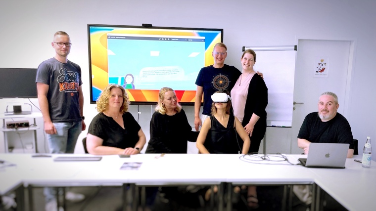 Lehre mit der VR-Brille Foto: Akkon Hochschule