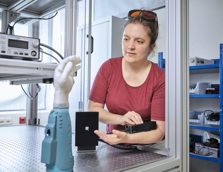 Magnetometer-Testsituation im Entwicklungszentrum Foto: Q.ANT