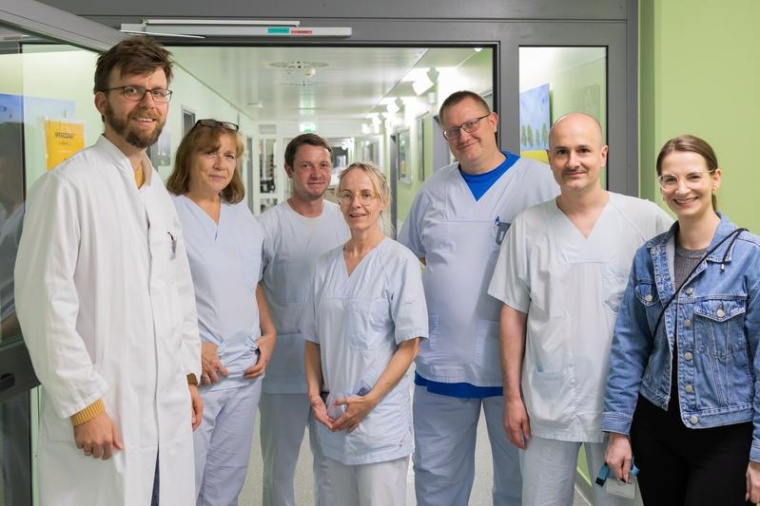 Das interprofessionelle Team an der Universitätsmedizin Magdeburg in dem...