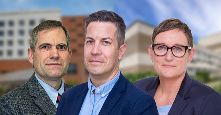 (v.L.): Ronald Gudath, Priv.-Doz. Dr. Klaus Tim Kaufeld und Dr. Antje...