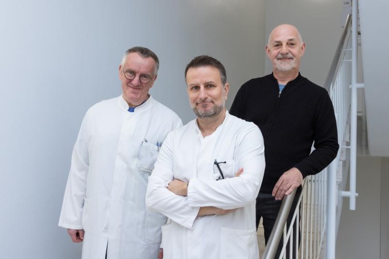 Prof. Martin Proescholdt, Prof. Nils Ole Schmidt und Dr. Rupert Faltermeier...