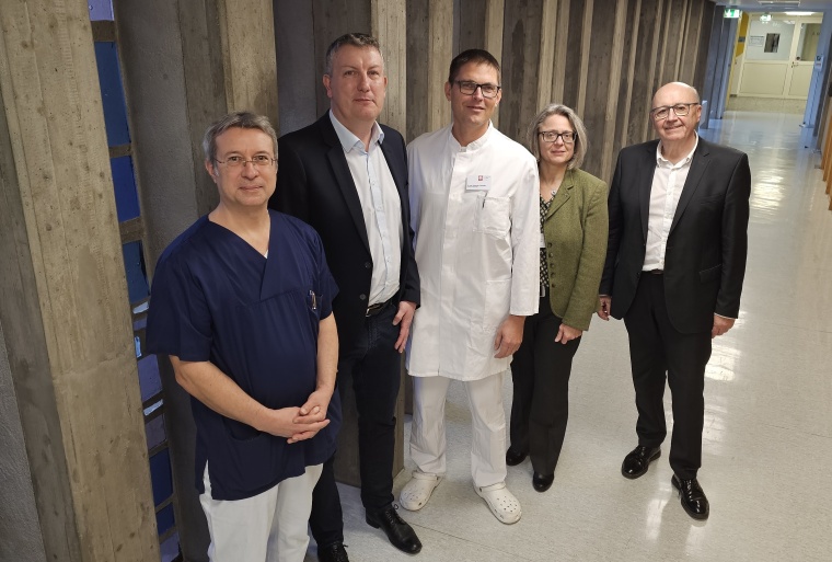 Ein herzliches Willkommen gab es am Caritas-Krankenhaus St. Lukas für den...