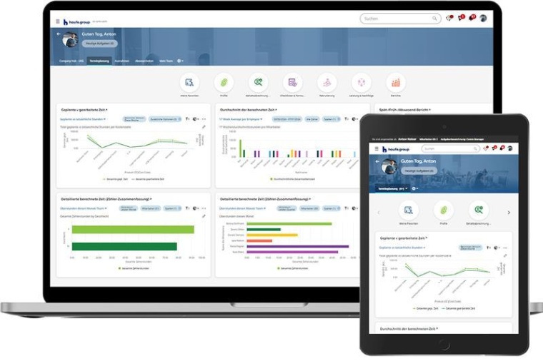 Mit Haufe Ready Zeitwirtschaft können Sie Zeiterfassung und...
