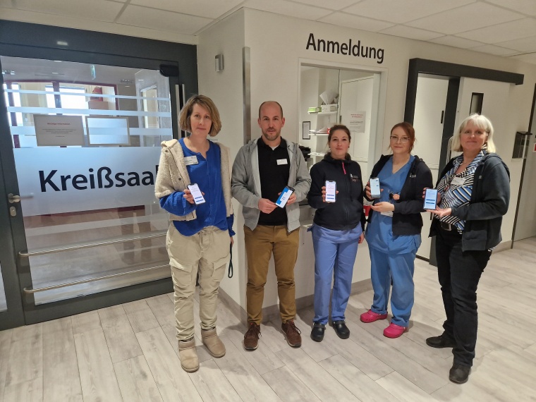 (v.l.n.r): Heike Burgdorf, Florian Vierroth, Inga Töpfer, Pia Kieselbach und...