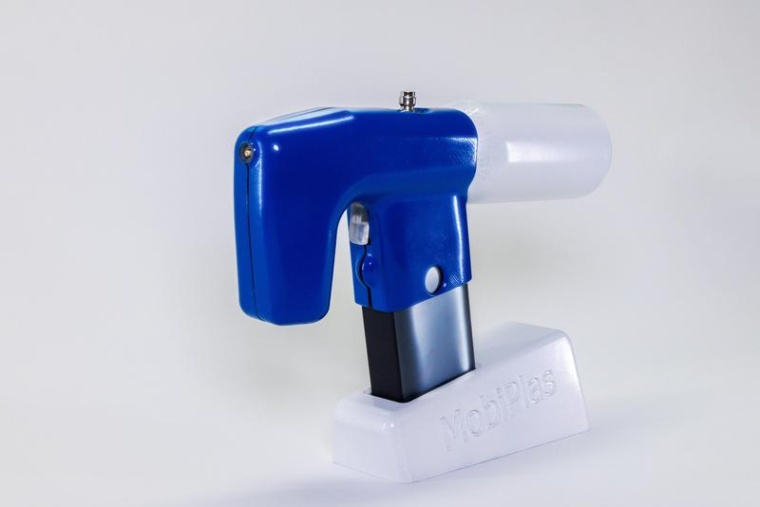 Das am INP entwickelte tragbare Plasmagerät MobiPlas soll zur mobilen...