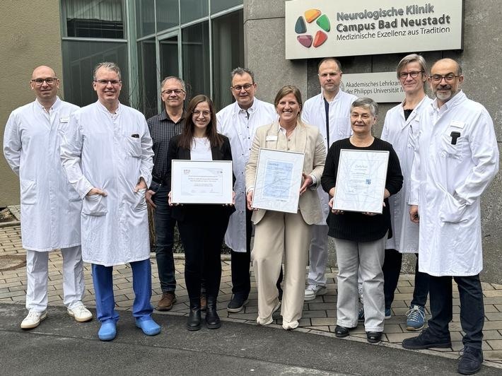 Mehrfache Auszeichnung für die neurologischen Akutkliniken am Rhön-Klinikum...