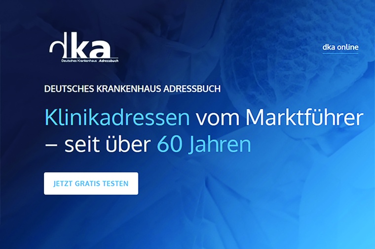 Screenshot: Deutsches Krankenhaus Adressbuch Klinikadressen
Foto: Rombach...