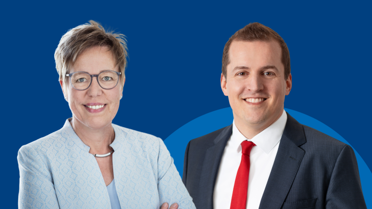 Angela Bartels und Dr. Christian Frank Foto: Sana Kliniken AG