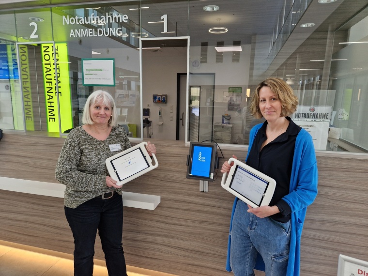 Haben im Klinikum Lüneburg positive Erfahrungen mit den Tablets gemacht:...