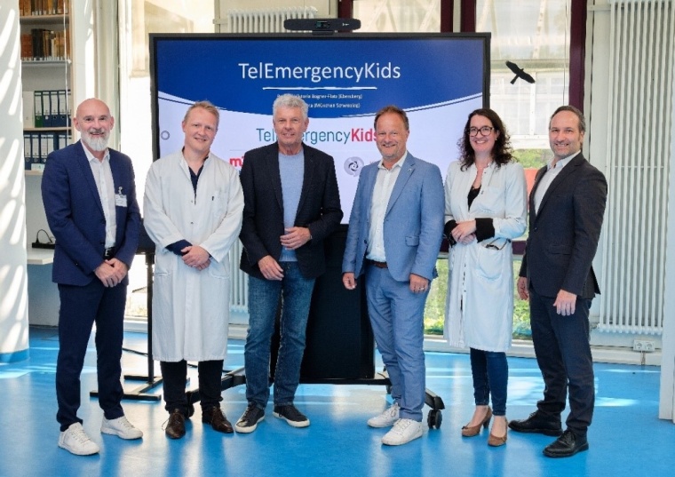 Die Kooperationspartner bei einem Treffen in der Kinderklinik Schwabing...