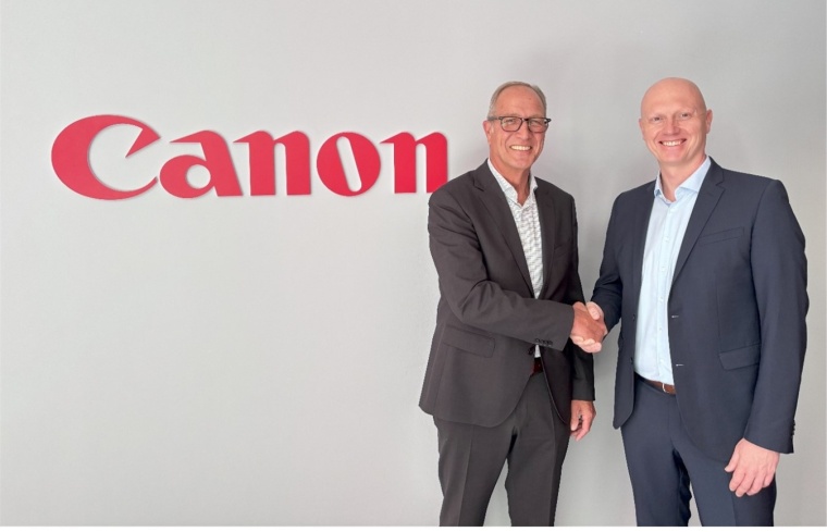 Jürgen Faust, Florian Herdey (v.l.) Foto Canon