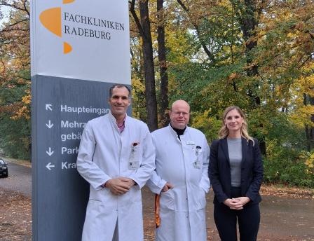 (v.l.): Prof. Dr. med. Lorenz Hofbauer, Dr. med. Roland Magerstädt, Dr. Laura...