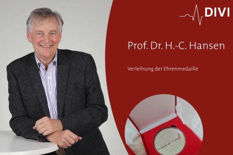 DIVI-Ehrenmedaille an Professor Hans-Christian Hansen verliehen, Foto: DIVI e.V.