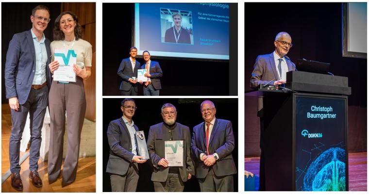 Preisverleihung auf dem Kongress für Klinische Neurowissenschaften 2026 in...